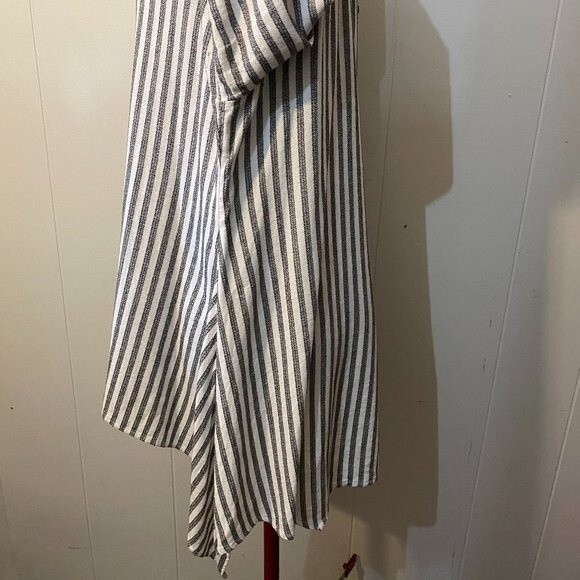 Soft Surrender Boho Button Down 3/4 Sleeve Striped Tunic Womens Top Size PXL - Picture 5 of 11